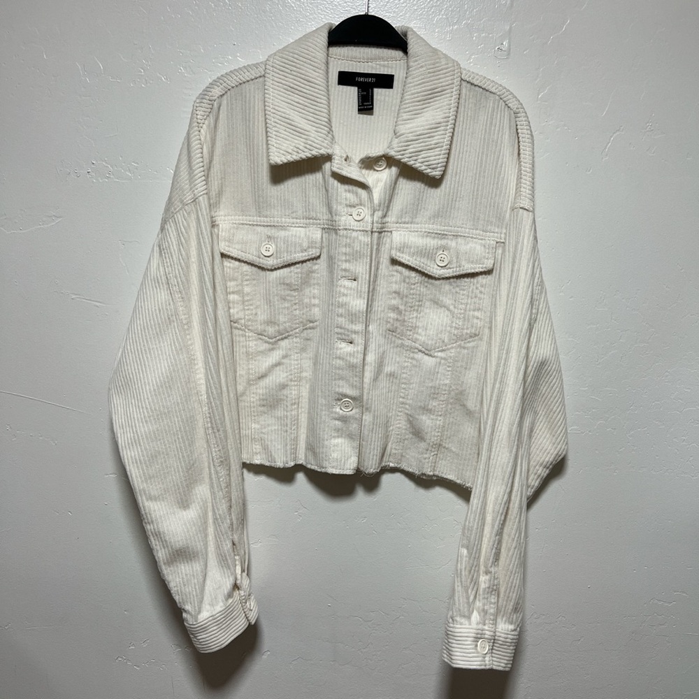 Forever 21 Women’s Cropped Corduroy Jacket